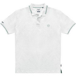 Double Ανδρική Μπλούζα Polo Κοντομάνικη Λευκή PS-307S