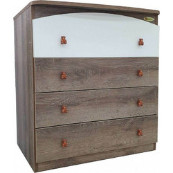 Beboulino Premium Βρεφική Συρταριέρα Κάμελ 80x55x88cm