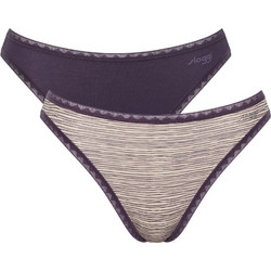Sloggi Go Tai Βαμβακερά Γυναικεία Slip 2Pack 10207458-V010