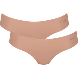 Sloggi Zero Microfibre 2.0 Γυναικεία String Χωρίς Ραφές Μπεζ 2Pack 10214692-00ME