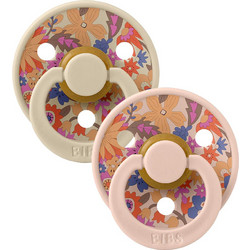 BIBS x Liberty Colour Πιπίλες Καουτσούκ 6m+ June Blossom Blush 2τμχ