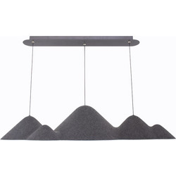 Sunlight Sierra-L-BK Κρεμαστό Φωτιστικό Οροφής Μονόφωτο LED Μαύρο