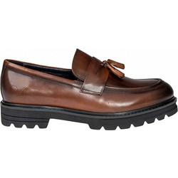 Versace 19V69 Ανδρικά Μοκασίνια Loafers Δερμάτινα Καφέ YOC198-V15