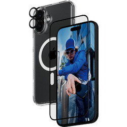 PanzerGlass 3in1 Bundle Tempered Glass (iPhone 16 Plus)