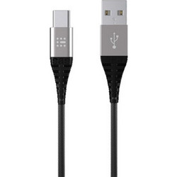 SAS Braided USB-A to USB-C 1.2m Black Silver 5206427038663