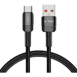 Tech-Protect UltraBoost Evo Braided USB-A to USB-C 100W 1m Black 5906203690718