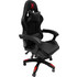 HomeMarkt Darren Καρέκλα Gaming Δερματίνης Μαύρη HM1203.01