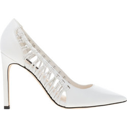 Nine West TANSY Γόβες Δερμάτινες με Τακούνι Στιλέτο Λευκές TANSYLE-112