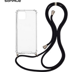 Sonique Armor Clear Back Cover Transparent / Black (iPhone 11 Pro)