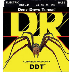 DR Strings Drop Down Tuning Σετ 4 Χορδές Ηλεκτρικού Μπάσου Stainless Steel 45-105" Medium Tension