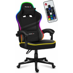 Huzaro Force 4.4 Καρέκλα Gaming Δερματίνης με RGB Μαύρη