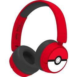 OTL technologies Pokemon Poke Ball Kids Ενσύρματα & Ασύρματα Bluetooth Παιδικά Ακουστικά On Ear Μαύρα Κόκκινα