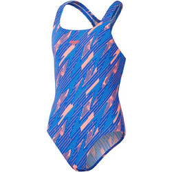 Speedo HyperBoom Allover Medalist Αθλητικό Παιδικό Μαγιό Ολόσωμο για Κορίτσι Μπλε 003728-17520
