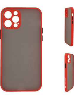 Sonique Color Button Bumper Red (iPhone 12 Pro Max)