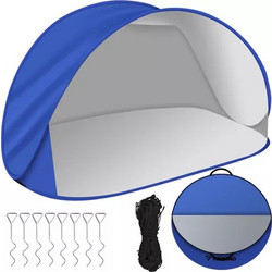 Trizand Τέντα Παραλίας Pop Up Μπλε 220x120x100cm 23862