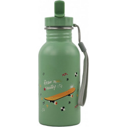 Yoko Design Born To Skate Παιδικό Παγούρι Θερμός Ανοξείδωτο BPA Free Χακί 500ml