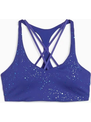Puma Move Intergalactic Αθλητικό Μπουστάκι με Μέτρια Στήριξη & Αφαιρούμενη Ενίσχυση Μωβ 525795-27