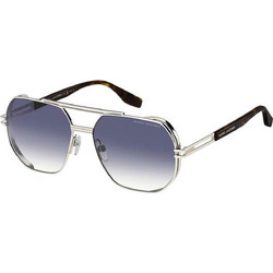 Marc Jacobs MARC784S 8JD08 Ανδρικά Γυαλιά Ηλίου Τετράγωνα Μεταλλικά Ασημί Μαύρο με Μαύρο Degradee Φακό