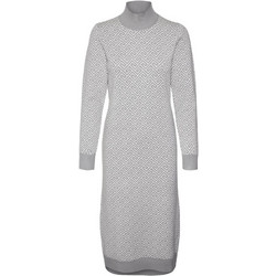 Vero Moda Midi Καθημερινό Φόρεμα Πλεκτό Γκρι 10314462