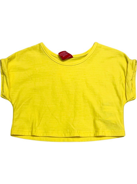 Kyly Παιδικό Crop Top Αμάνικο Κίτρινο 1084942745