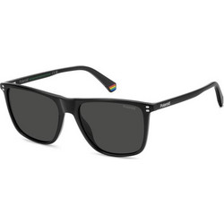 Polaroid Eyewear PLD6232/S 807/M9 Ανδρικά Γυαλιά Ηλίου Τετράγωνα Κοκάλινα Μαύρα με Μαύρο Φακό