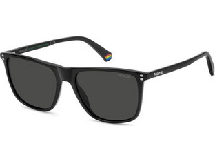 Polaroid Eyewear PLD6232/S 807/M9 Ανδρικά Γυαλιά Ηλίου Τετράγωνα Κοκάλινα Μαύρα με Μαύρο Φακό
