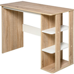 HOMCOM Γραφείο Ξύλινο με Βιβλιοθήκη 100x44x74cm 836-246V01