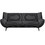 Woodwell Emerald Τριθέσιος Καναπές Ανθρακί 212x88x82cm Ε9418,33