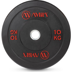 Amila Black R Slim Δίσκος Ολυμπιακού Τύπου Bumper 10kg Φ50mm