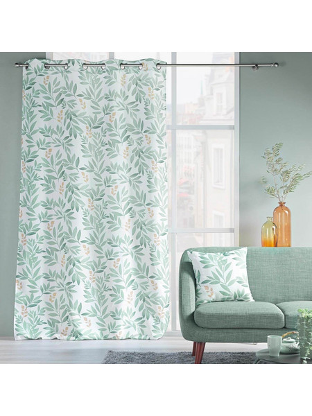 Spitishop Κουρτίνα Παραθύρου Floral με Τρουκς 140x260 Biovana 1612450