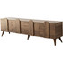 Hanah Home Έπιπλο Τηλεόρασης Ξύλινο Καρυδί Μ180xΠ35xΥ50cm New Line 552NOS2426