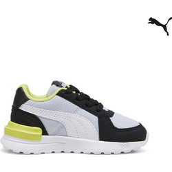 Puma Graviton Παιδικά Sneakers Γκρι Μαύρα Lime 381989-29