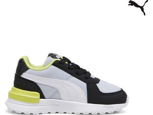 Puma Graviton Παιδικά Sneakers Γκρι Μαύρα Lime 381989-29