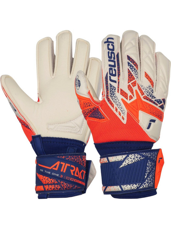 Reusch Attrakt Silver Παιδικά Γάντια Τερματοφύλακα Μπλε Πορτοκαλί 5572214-2500