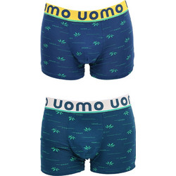 Uomo Ανδρικά Μποξεράκια Σετ 2Pack Navy Μπλε BO410
