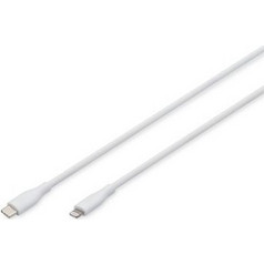 Digitus USB-C to Lightning Cable 1m White AK-600110-010-W