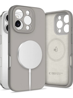 Tech-Protect Liquid Silicone Back Cover Grey (iPhone 16 Pro Max)
