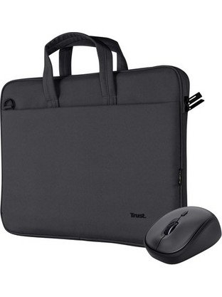 Trust Bologna Τσάντα Laptop Χειρός 16" Black + Mouse