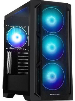Chieftec Apex Lumo Black Gaming Midi Tower Κουτί Υπολογιστή RGB με Πλαϊνό Παράθυρο