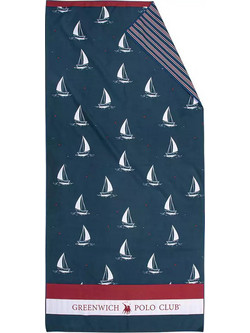 Greenwich Polo Club 4026 Πετσέτα Θαλάσσης Microfiber Navy Μπλε 80x170cm