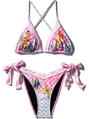 Sprayground Bikini Set Τριγωνάκι Ροζ SWW1036-SWW1024