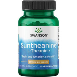 Swanson Suntheanine L-Theanine 200mg 60 Κάψουλες