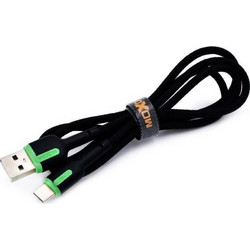 Moxom MX-CB52 Braided USB-A to Lightning Cable 1m Black Green 6920090312378