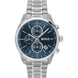 Hugo Boss Grand Prix Ανδρικό Ρολόι Χρονογράφος με Ασημί Μεταλλικό Μπρασελέ 1514226