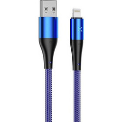 Xipin LX29 Braided USB-A to Lightning Cable 1.2m Blue 6928761510016