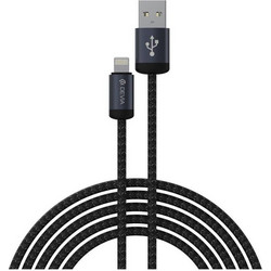 Devia EC650 Braided USB-A to Lightning Cable 1m Black 6942297108035