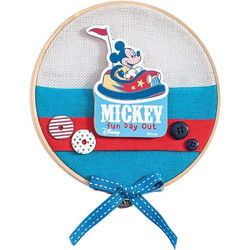 Parisis Μπομπονιέρα Βάπτισης Τελάρο Mickey Mouse Fun Day Out από Ύφασμα & Ξύλο 12τμχ Σ2124