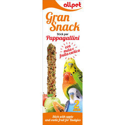 All Pet Gran Snack Pappagallini with Exotic Fruits & Apple 60gr 2τμχ