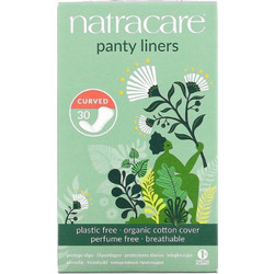 Natracare Curved Σερβιετάκια για Ελαφριά Ροή από Οργανικό Βαμβάκι 30τμχ