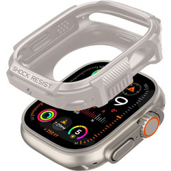 Spigen Rugged Armor Θήκη Σιλικόνης για Apple Watch Ultra 49mm Μπεζ